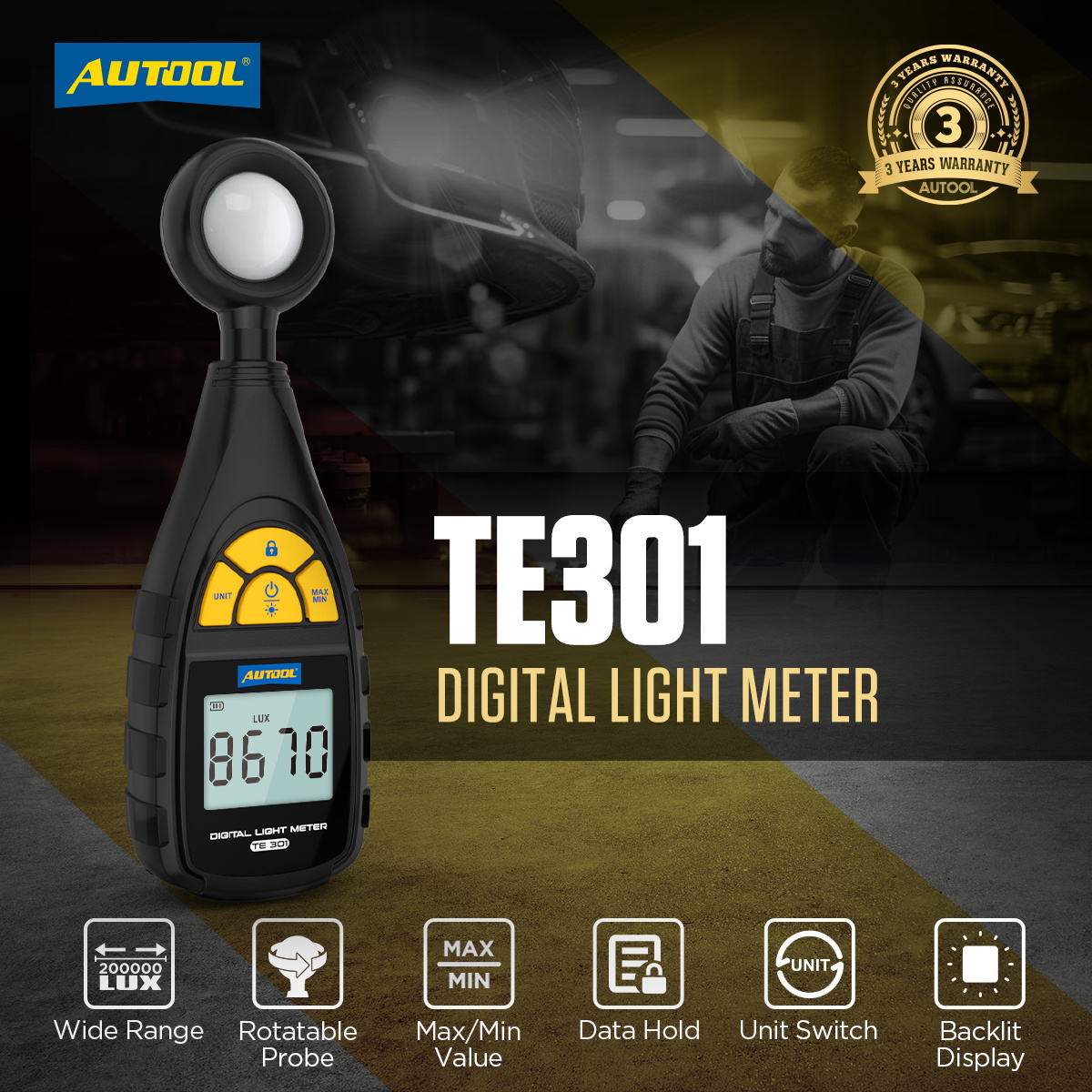 TE301 Digital Light Meter - Image 13