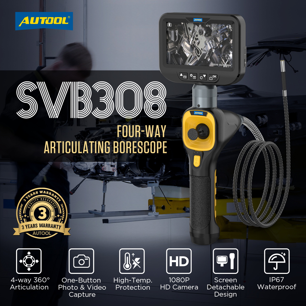 SVB308 Articulating Borescope 360° - Image 2
