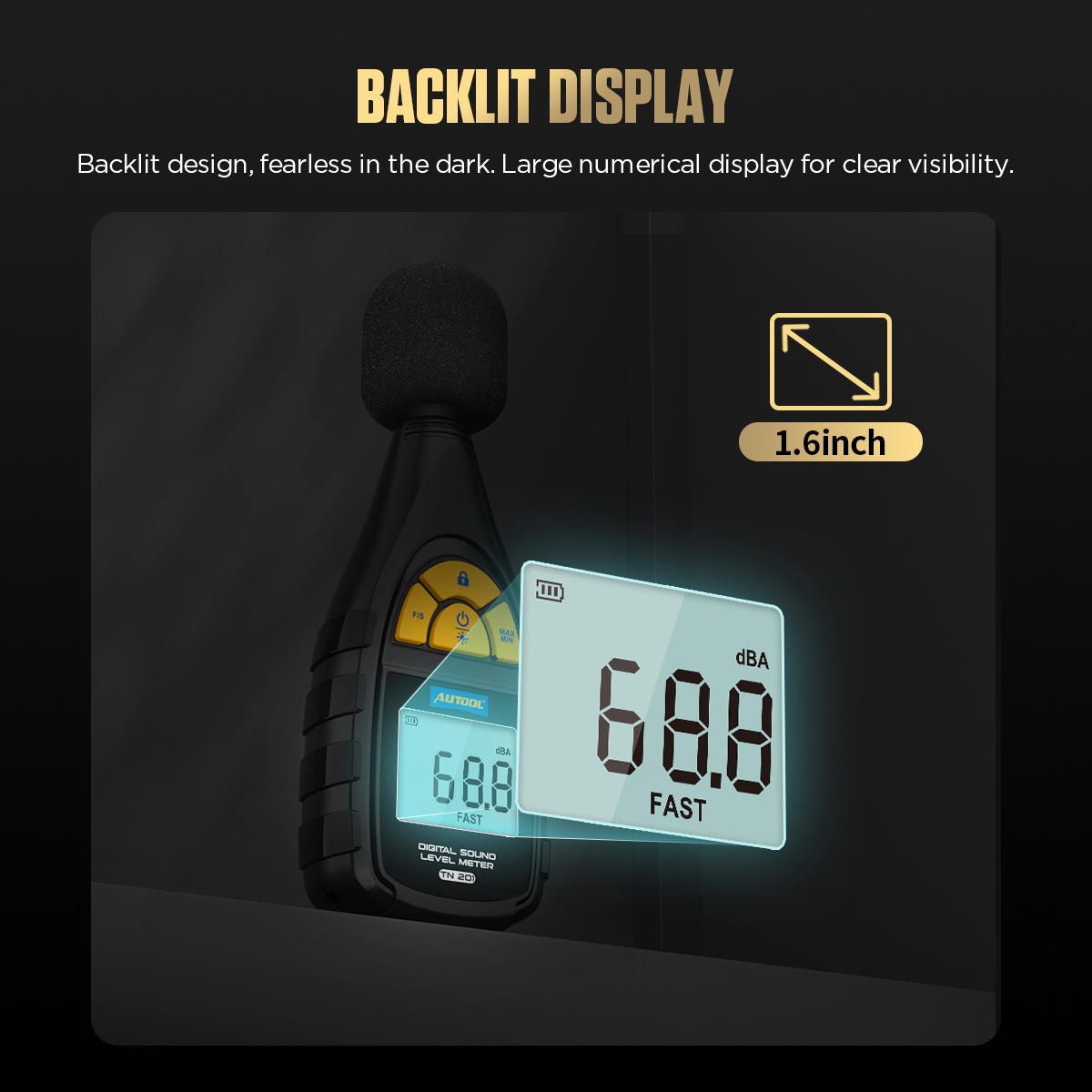 TN201 Digital Sound Level Meter - Image 7